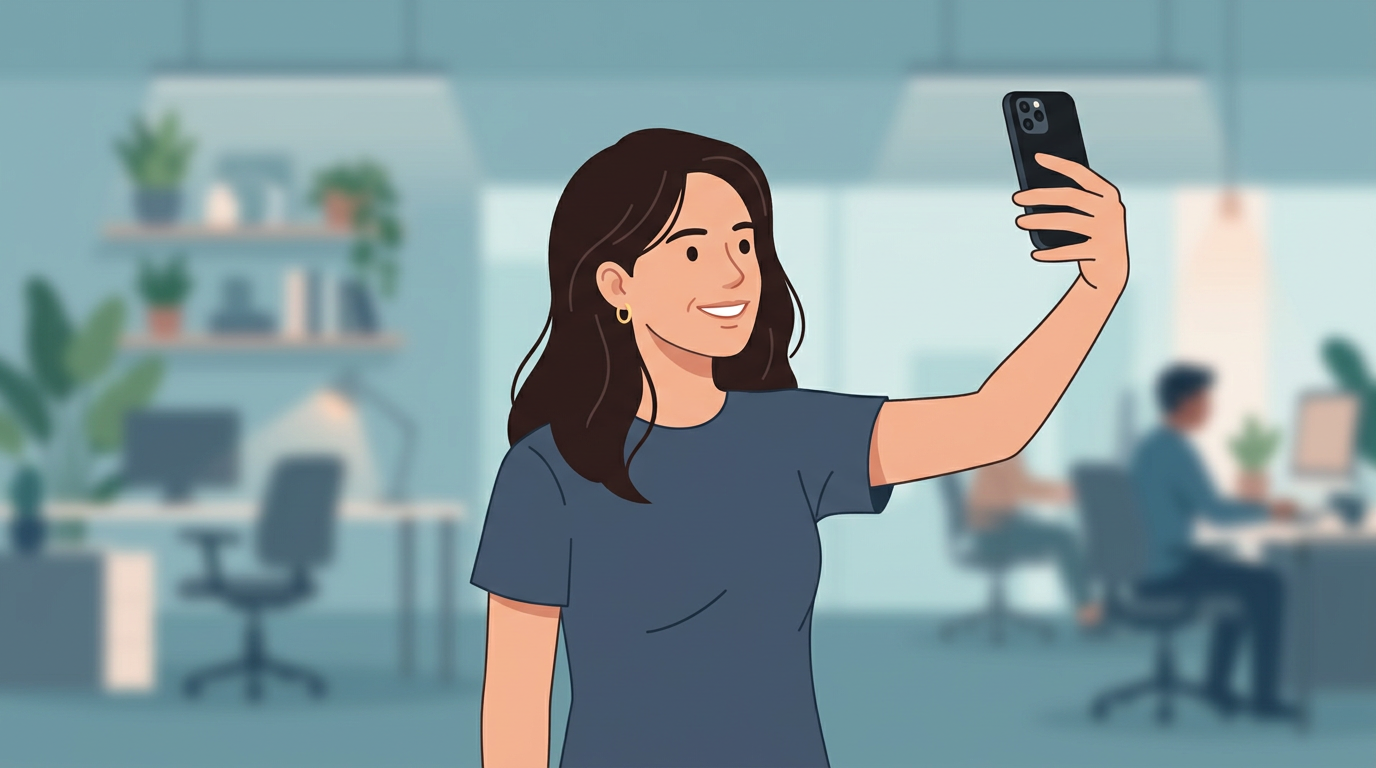 Take a selfie for verification
